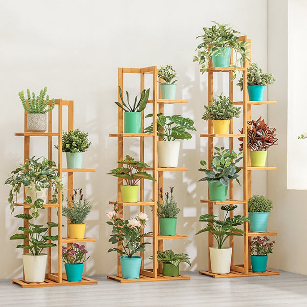 indoor plant display shelves Planter Display Shelf – Style Nests