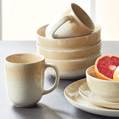 16-piece Beige Dinnerware Set